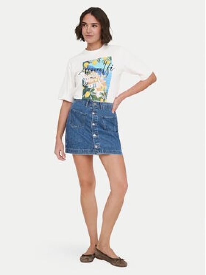 ONLY T-Shirt Vega 15375753 Kremowy Regular Fit