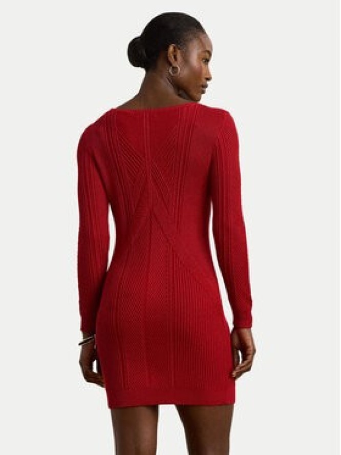 LAUREN RALPH LAUREN Sukienka dzianinowa 200971346001 Czerwony Slim Fit