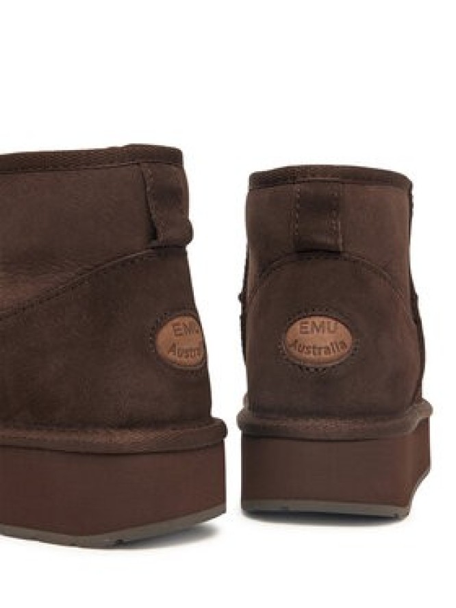 EMU Australia Śniegowce Stinger Micro Flatform 2.1 W13296 Brązowy ciemny