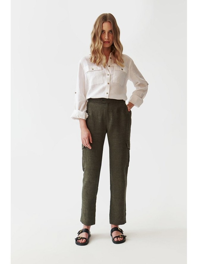 TATUUM Spodnie w kolorze khaki rozmiar: 40