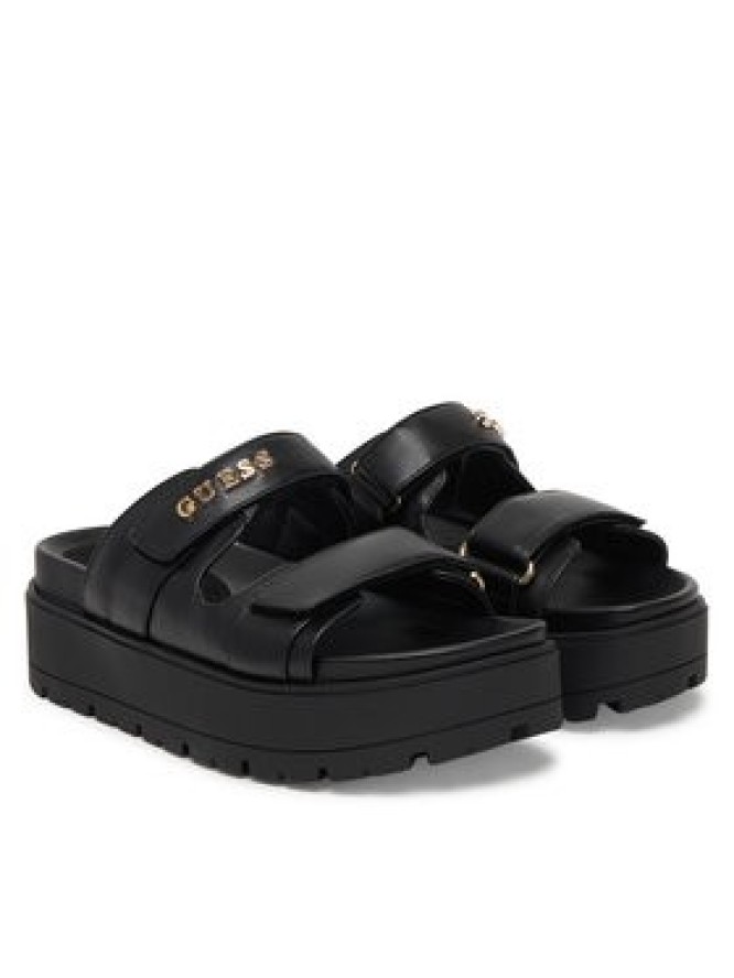 Guess Klapki FLJFAX ELE03 Czarny