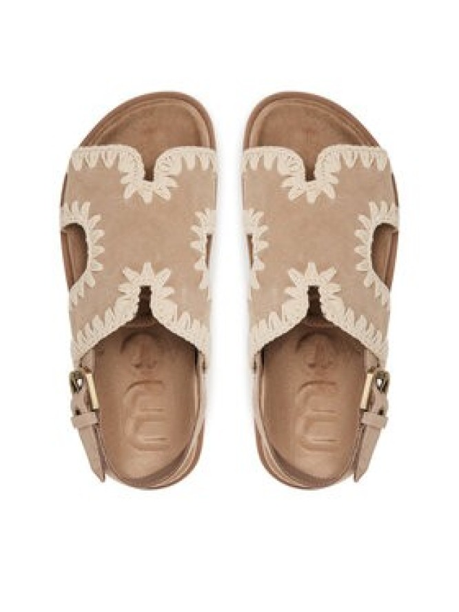 Mou Sandały Low bio sandal MU.SW631006A Różowy