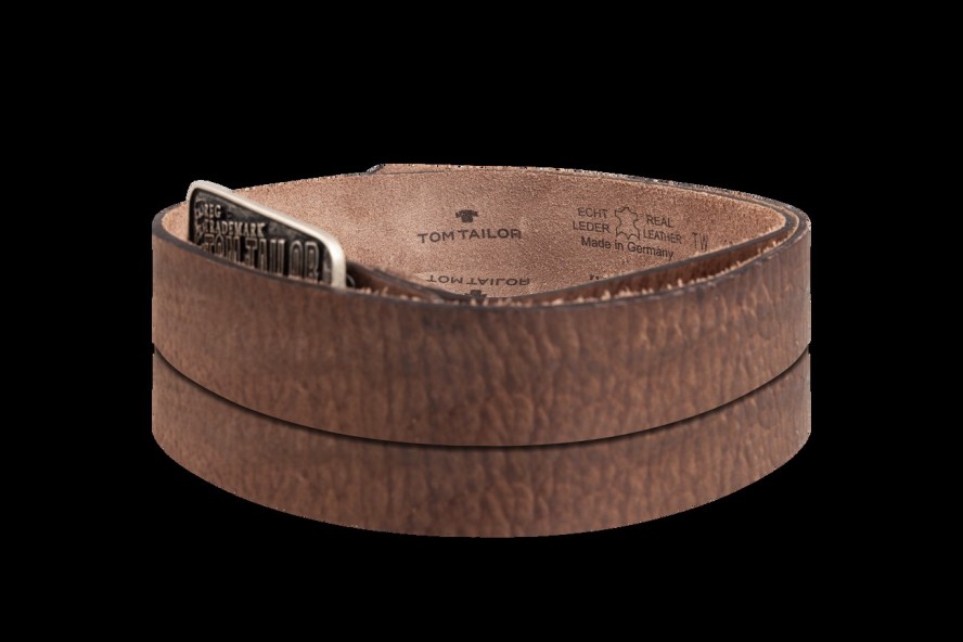TOM TAILOR PASEK SKÓRZANY SOPO-TT436 40 mm Ledergürtel RO 2081 0690
