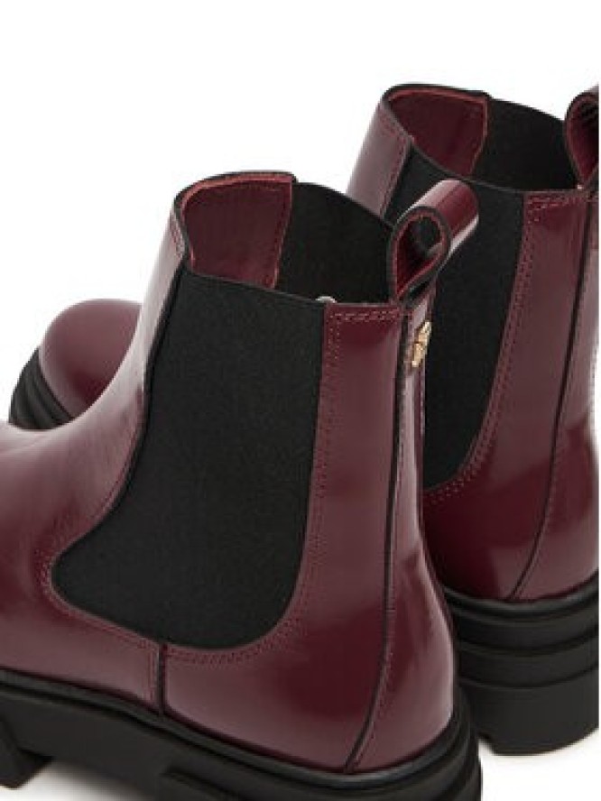 Tommy Hilfiger Sztyblety Shiny FW0FW09042 Brązowy