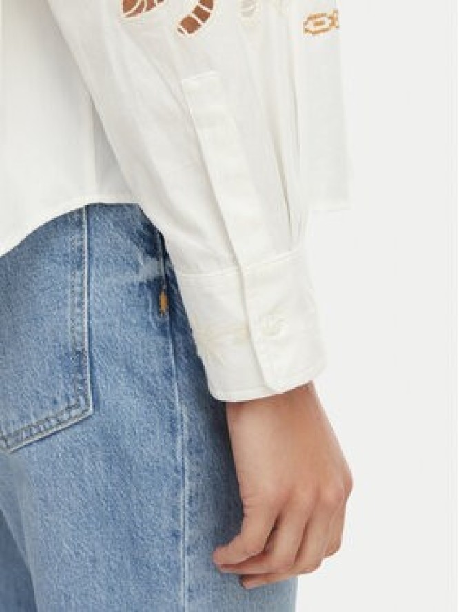 Weekend Max Mara Koszula Fonte 2615111022 Kremowy Relaxed Fit