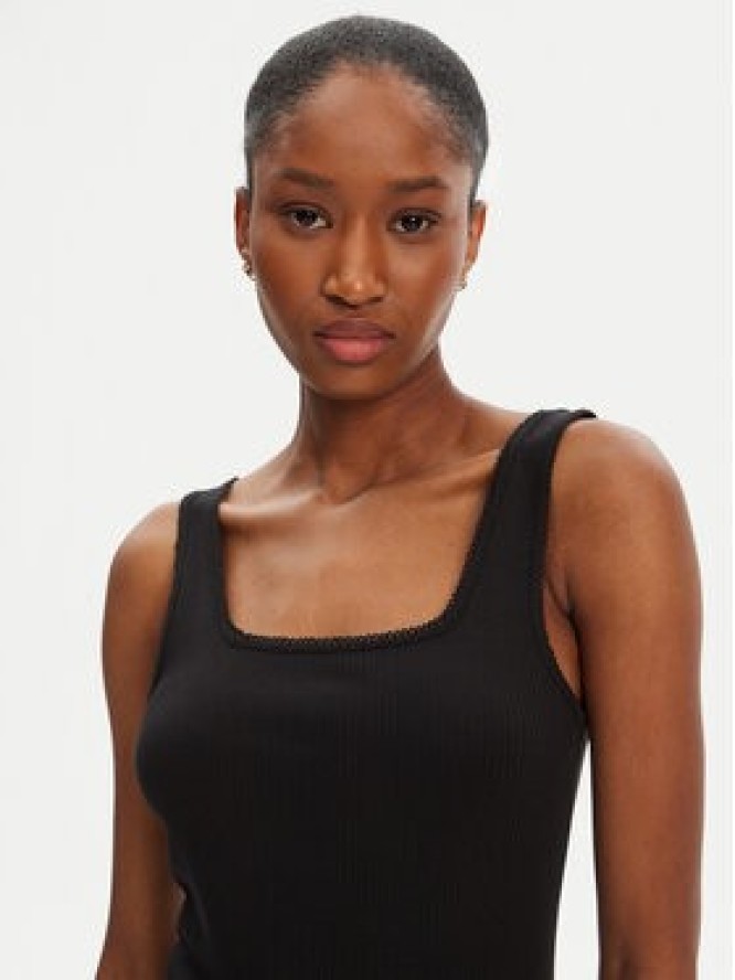 Tommy Hilfiger Top WW0WW45444 Czarny Slim Fit