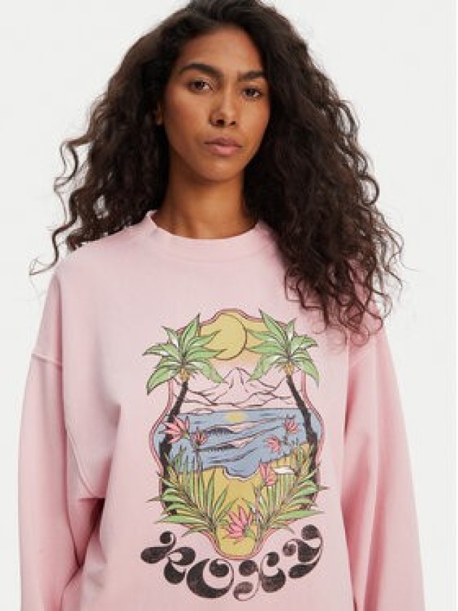 Roxy Bluza ERJFT04997 Różowy Relaxed Fit