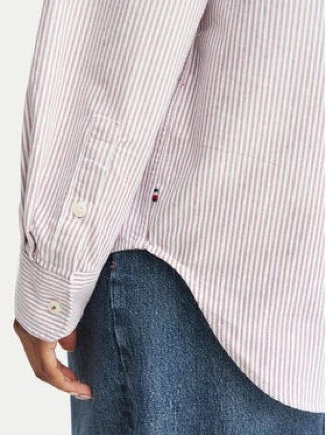 Tommy Hilfiger Koszula WW0WW46111 Różowy ciemny Relaxed Fit