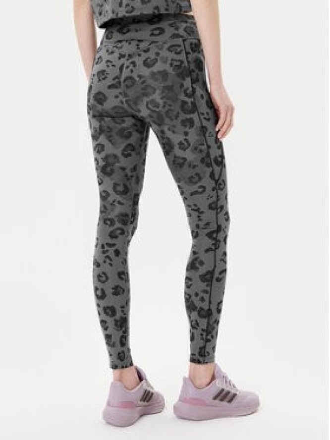 adidas Legginsy Optime Essentials JN2650 Szary Slim Fit