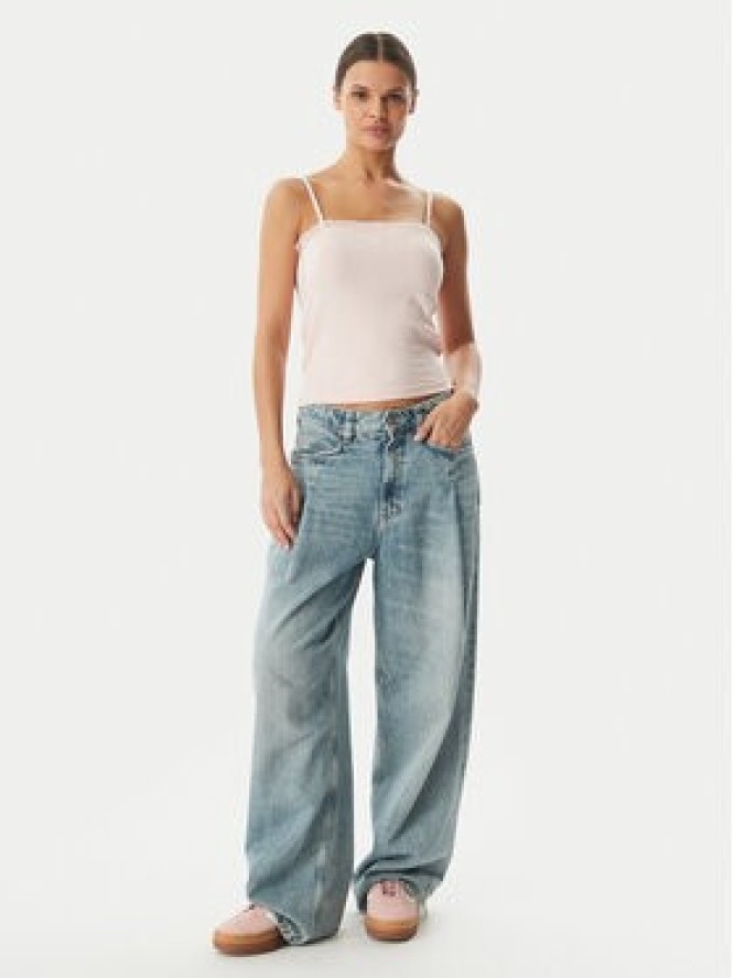 adidas Top KC6438 Różowy Slim Fit