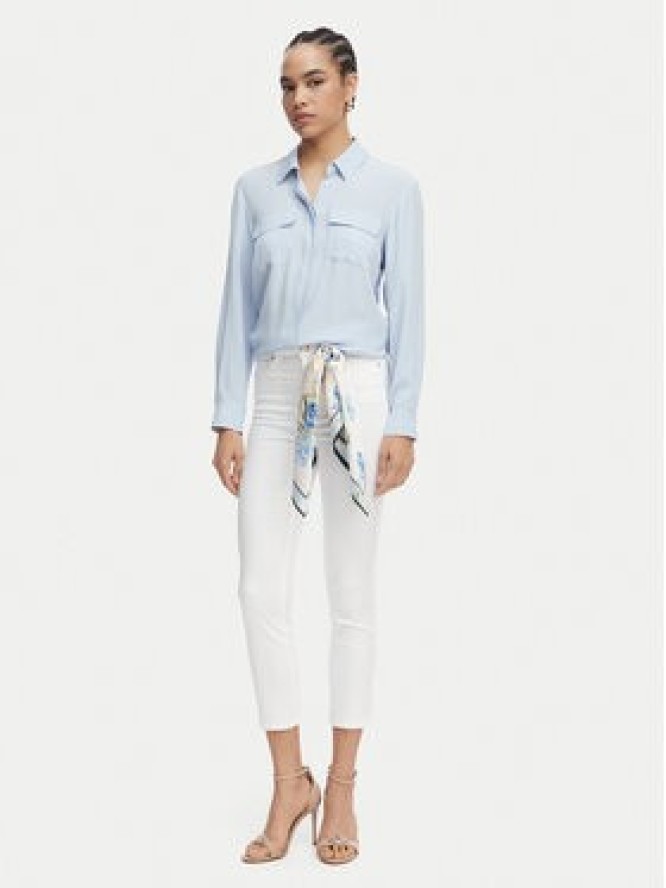 Guess Jeansy W5GA91 W93CM Biały Skinny Fit