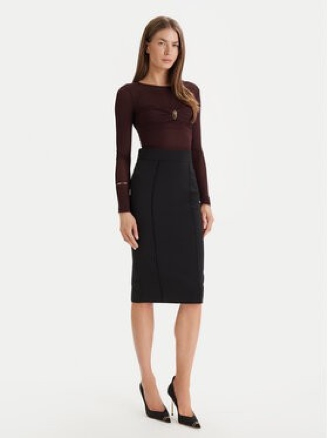 Elisabetta Franchi Spódnica ołówkowa GO-159-61E2-110 Czarny Slim Fit
