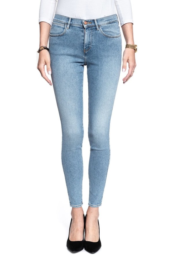 WRANGLER HIGH SKINNY BLUE POWDER W27HFS15L 112128076