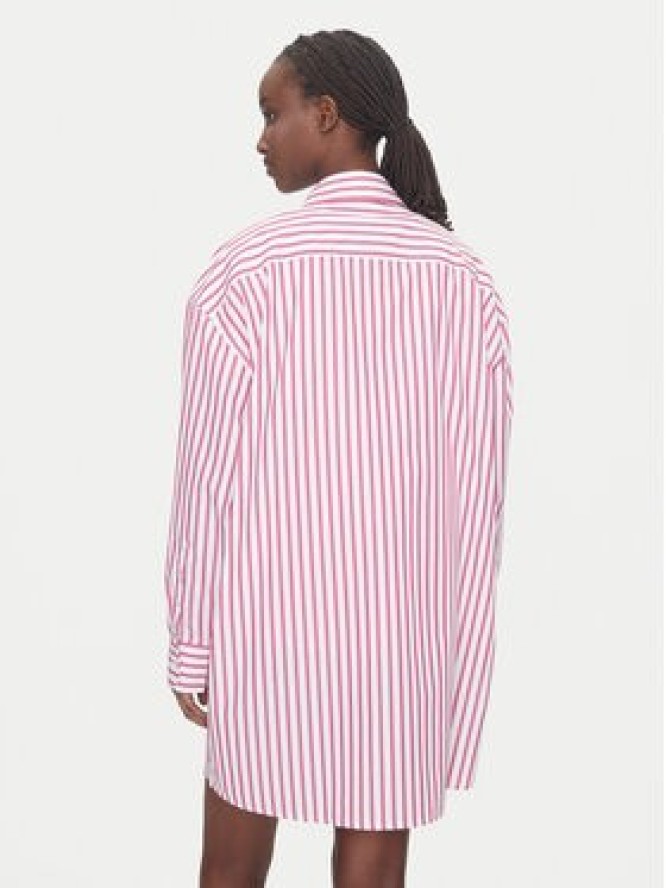 Tommy Jeans Sukienka koszulowa DW0DW21122 Różowy Relaxed Fit