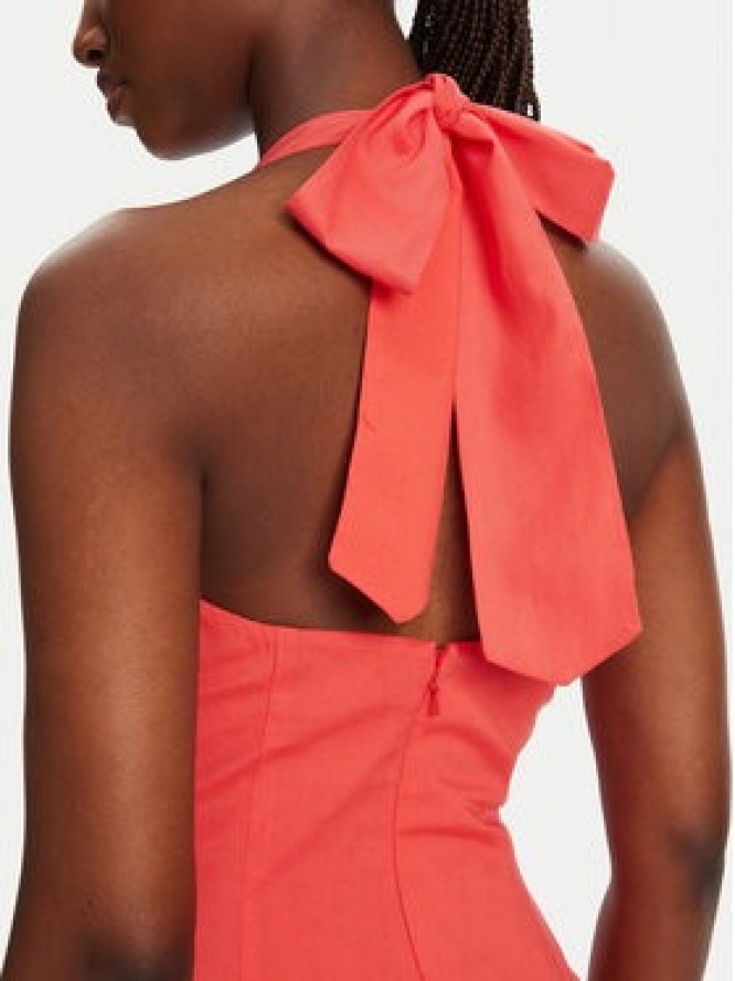 Bardot Sukienka koktajlowa Marabella Halter 59803DB1 Koralowy Regular Fit