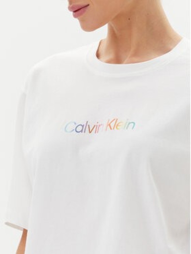 Calvin Klein Underwear T-Shirt LV00QS7470 Biały Boxy Fit