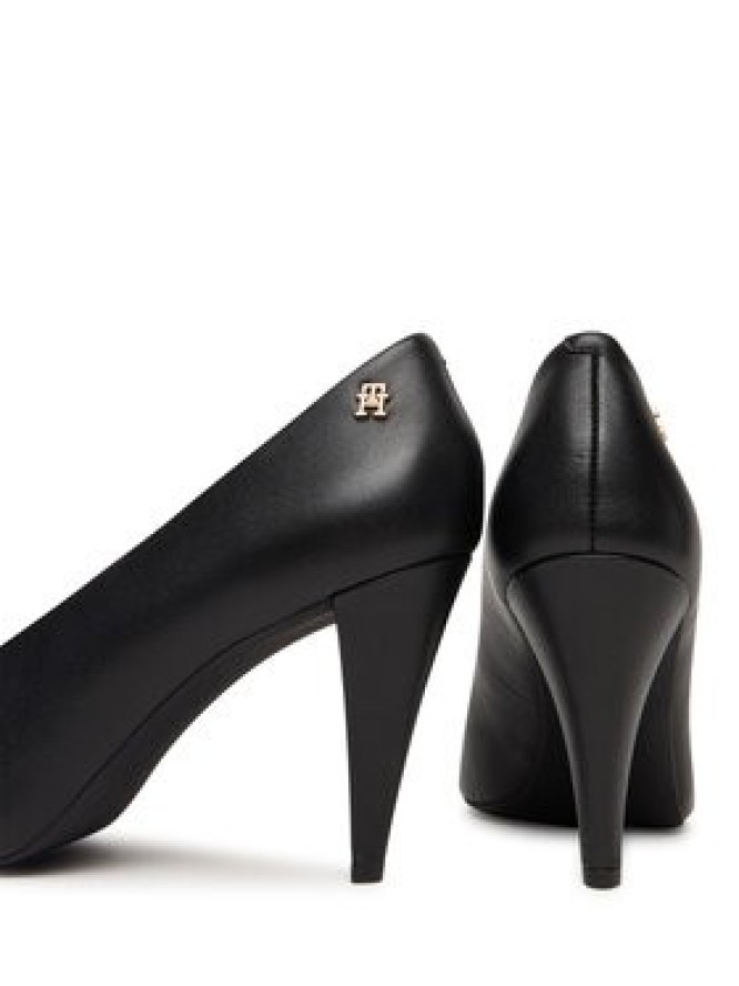 Tommy Hilfiger Czółenka Th Smooth Leather Pump FW0FW08960 Czarny