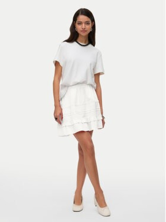 Vero Moda Spódnica mini Pretty 10325239 Biały Regular Fit