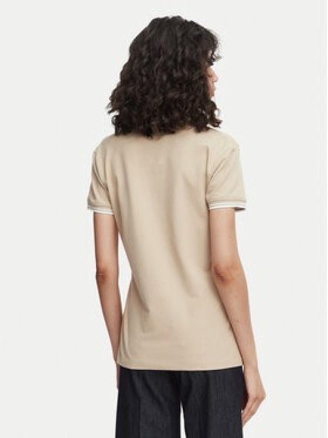 Beverly Hills Polo Club Polo P-SS26W-P0300 Beżowy Regular Fit