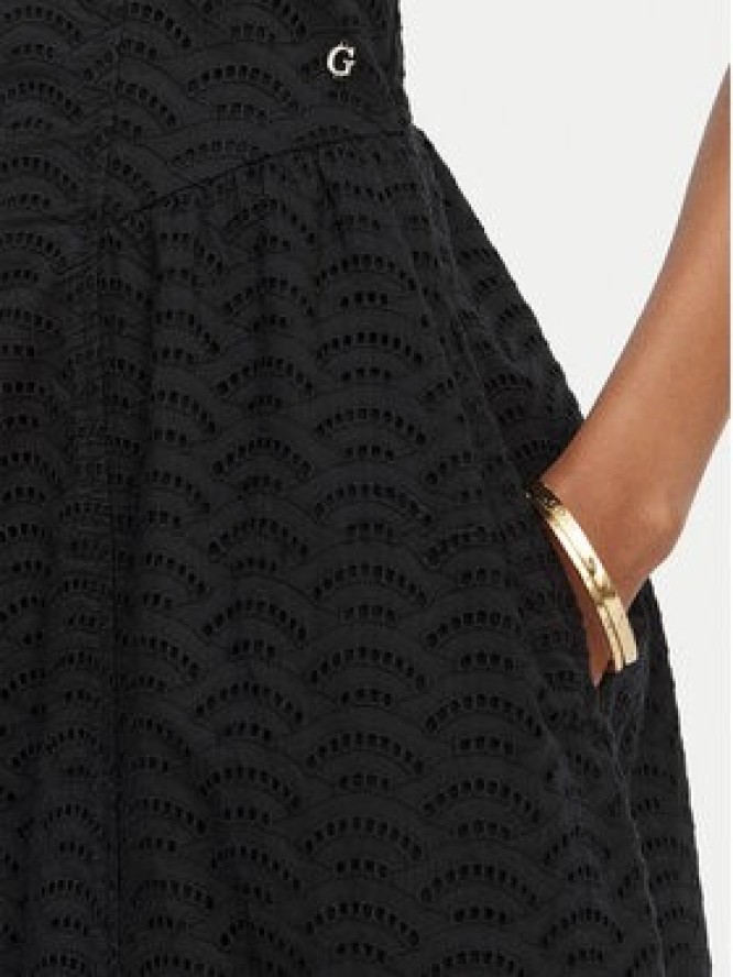 Guess Sukienka letnia W6GK44 W1884 Czarny Regular Fit