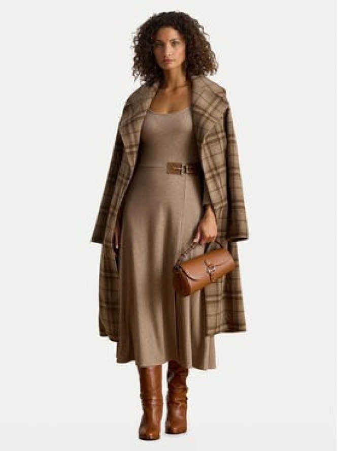LAUREN RALPH LAUREN Sukienka dzianinowa 200980038001 Beżowy Slim Fit