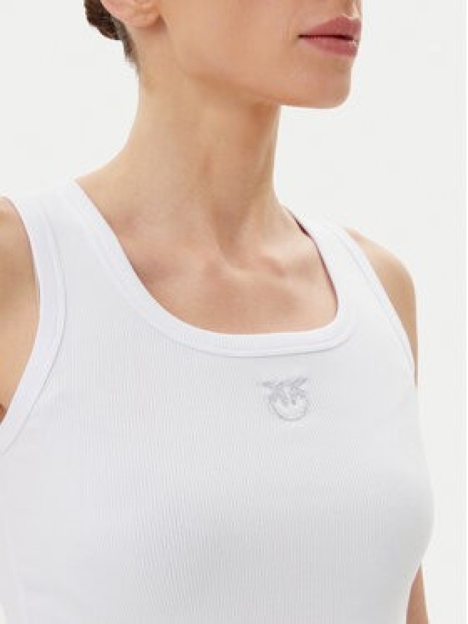 PINKO Top 100807 A2OF Z04 Biały Regular Fit