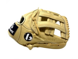 Rękawice baseballowe skórzane FL-117 REG beżowe, praworęczne