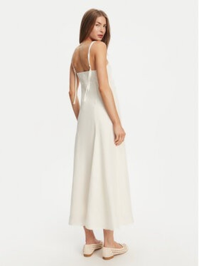 TWINSET Sukienka letnia 251TT2070 Écru Regular Fit