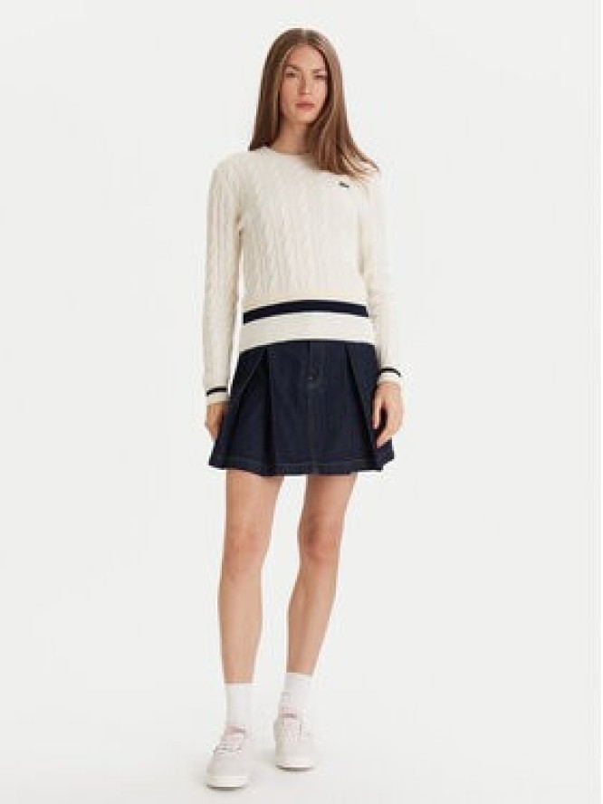 Lacoste Sweter AF4159 Écru Regular Fit