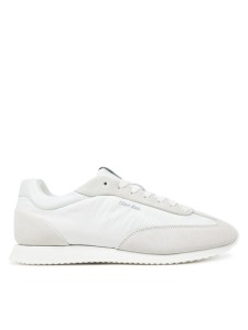Calvin Klein Sneakersy Runner Lace Up - Nylon Mix HW0HW02395 Biały