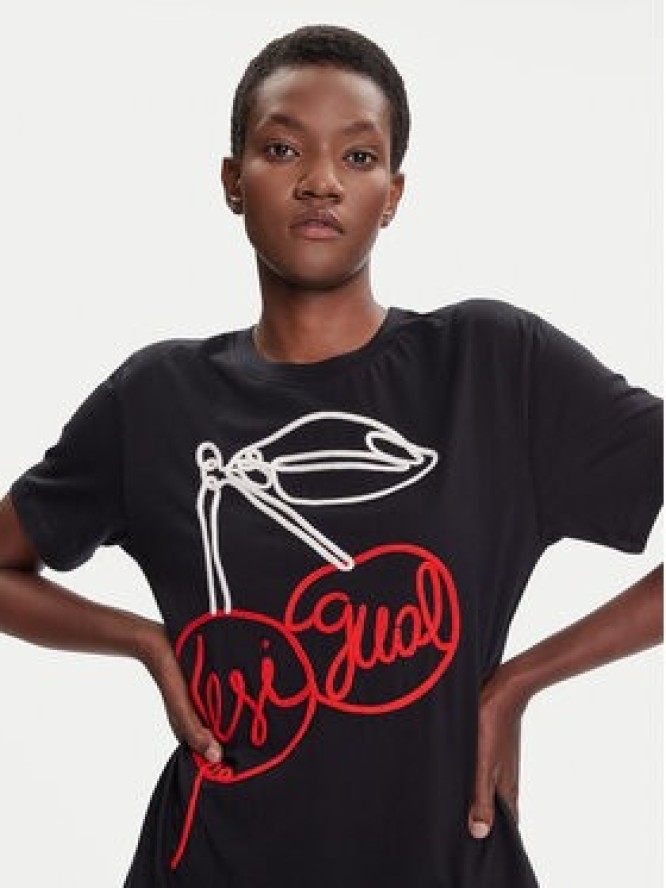 Desigual T-Shirt Berlin 25WWTK51 Czarny Regular Fit