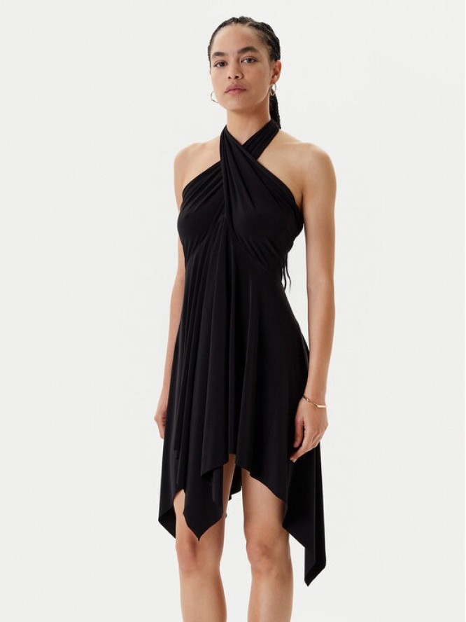 NORMA KAMALI Sukienka koktajlowa KK1253PL213001 Czarny Slim Fit