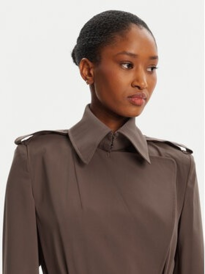 Bardot Trencz Kira Trench Coat 57053JB3 Brązowy Regular Fit