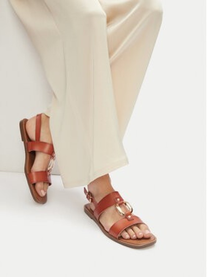 JENNY Sandały WS6561-02A Brązowy