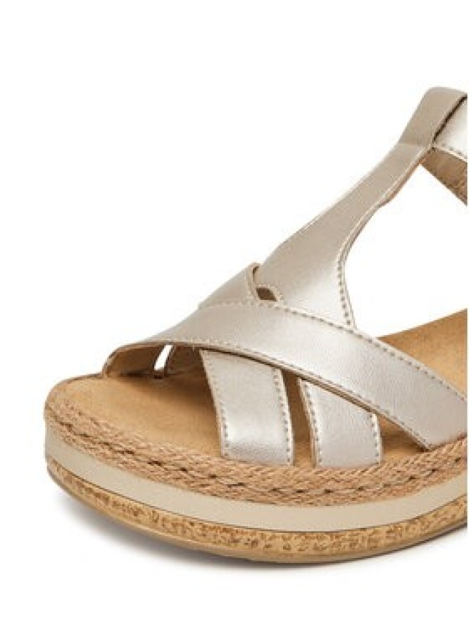 Rieker Sandały CEO-V0919-90 Złoty