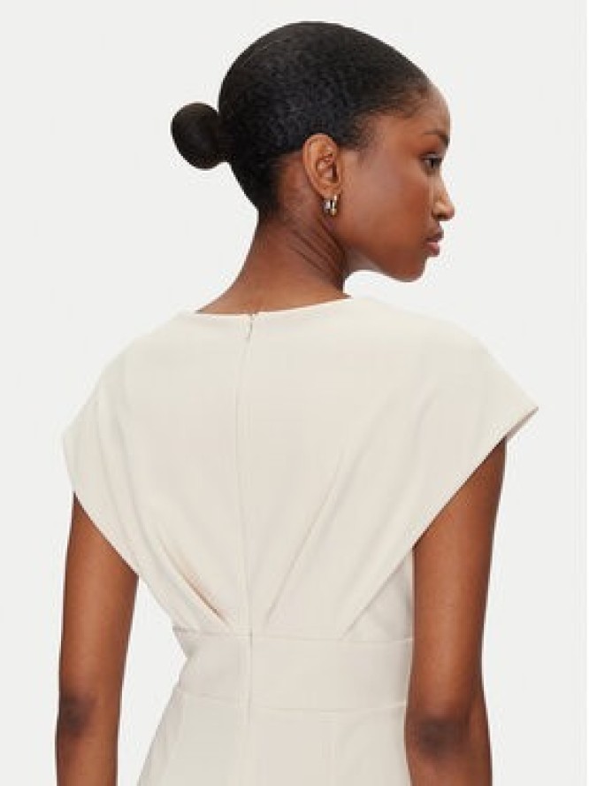 Rinascimento Sukienka koktajlowa CFC0122760003 Beżowy Regular Fit