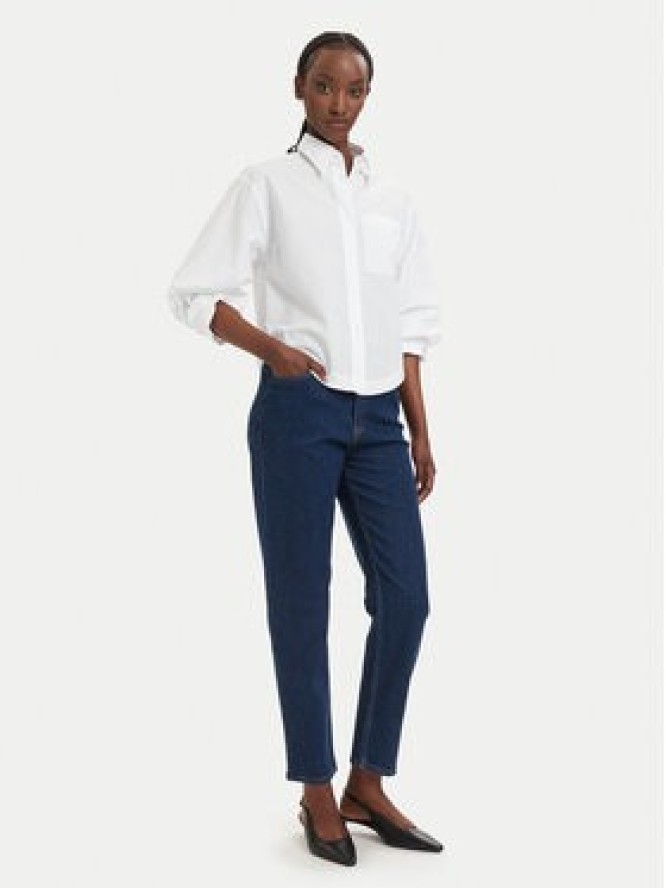 HUGO Jeansy Noe_B 50547418 Granatowy Mom Fit