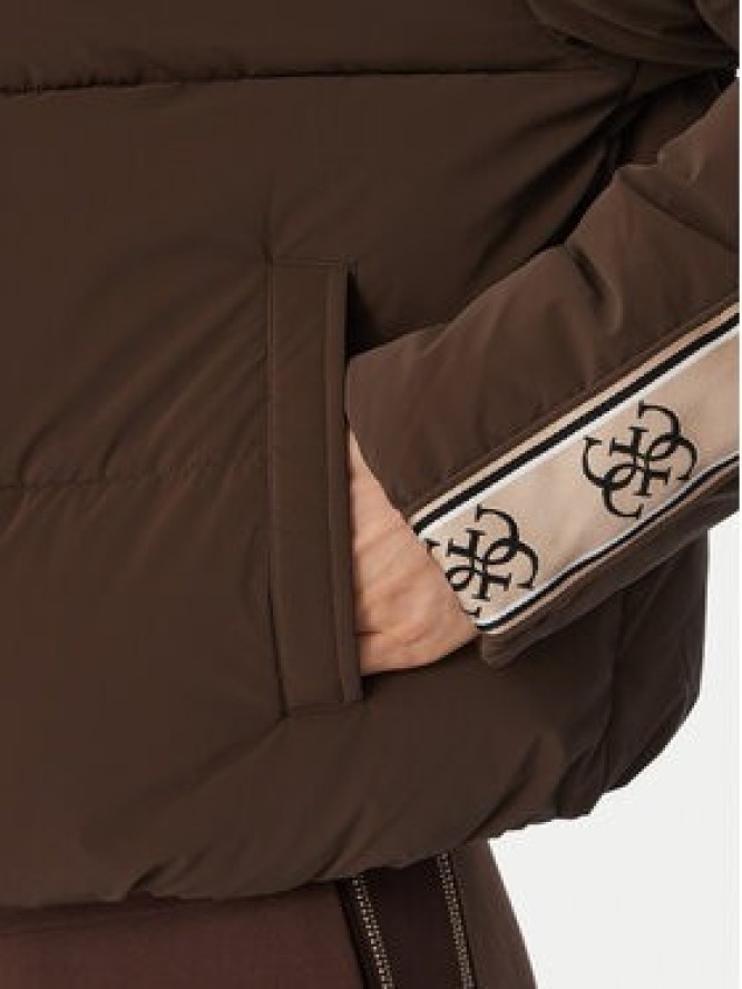 Guess Kurtka zimowa V5BL11 WGYC2 Brązowy ciemny Regular Fit