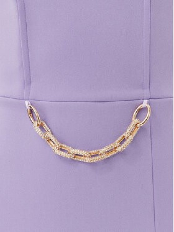 Rinascimento Sukienka wieczorowa CFC0123610003 Fioletowy Regular Fit