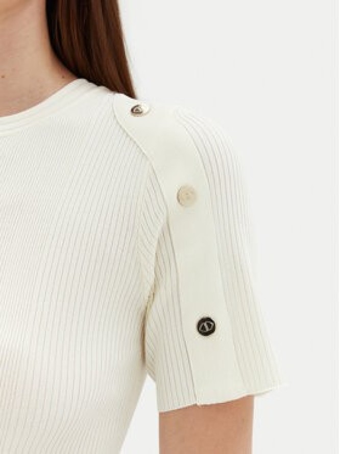 Motivi Sweter M5876000937N Biały Slim Fit