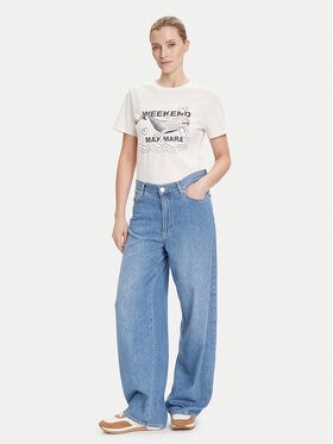 Weekend Max Mara T-Shirt Guglia 2525976031 Écru Regular Fit