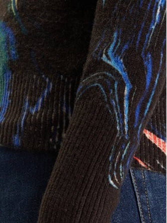 Desigual Sweter Butterfly Lacroix 25WWJF05 Czarny Regular Fit