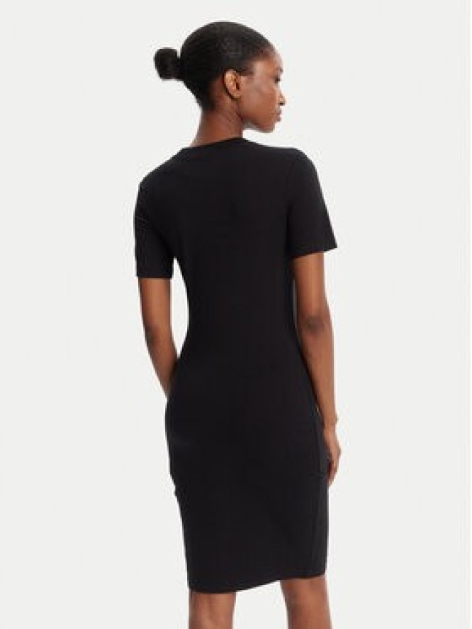 Versace Jeans Couture Sukienka codzienna 79HAOE06 CJ02E Czarny Regular Fit