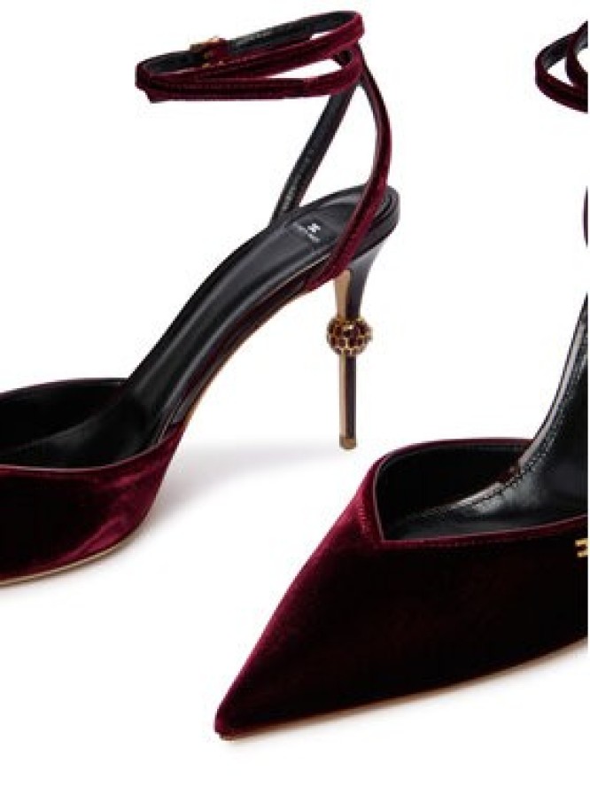 Elisabetta Franchi Szpilki SA-74L-57E2-EA4 Bordowy