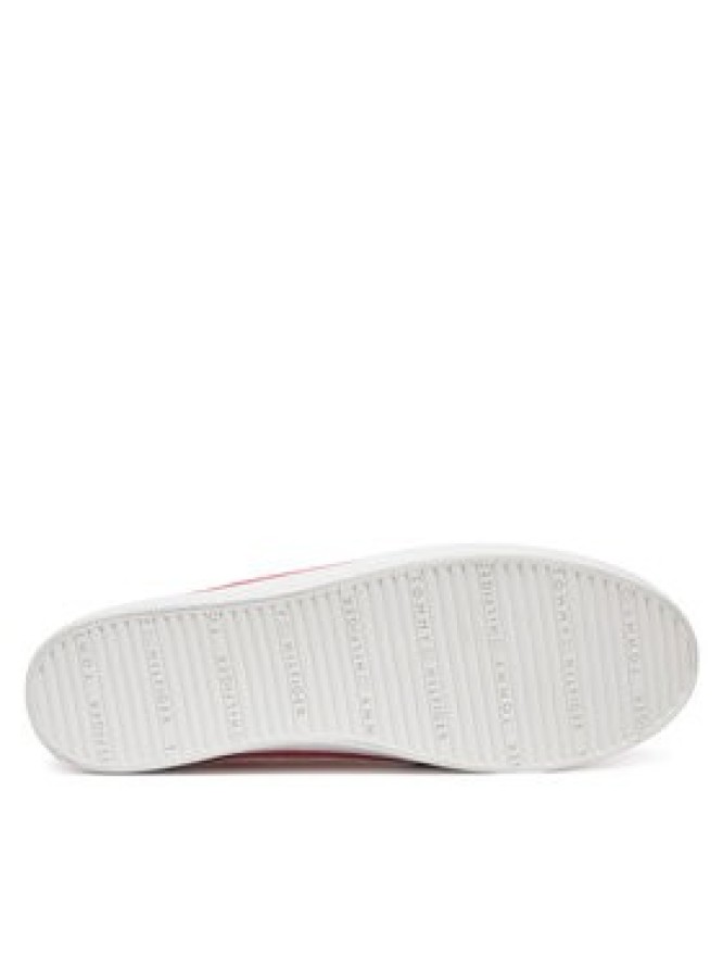 Tommy Hilfiger Sneakersy Washed Canvas Vulc Sneaker FW0FW08894 Różowy