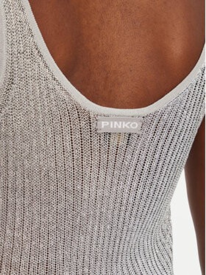 PINKO Sweter Noha 105148 A2LO Szary Regular Fit