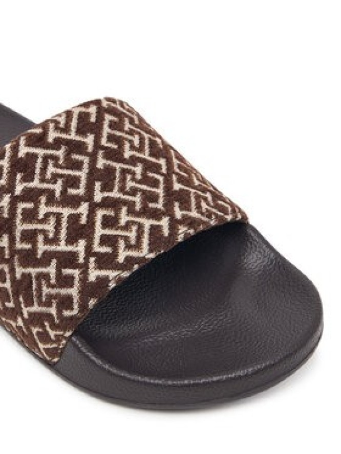 Tommy Hilfiger Klapki Th Monogram Pool Slide FW0FW09611 Brązowy