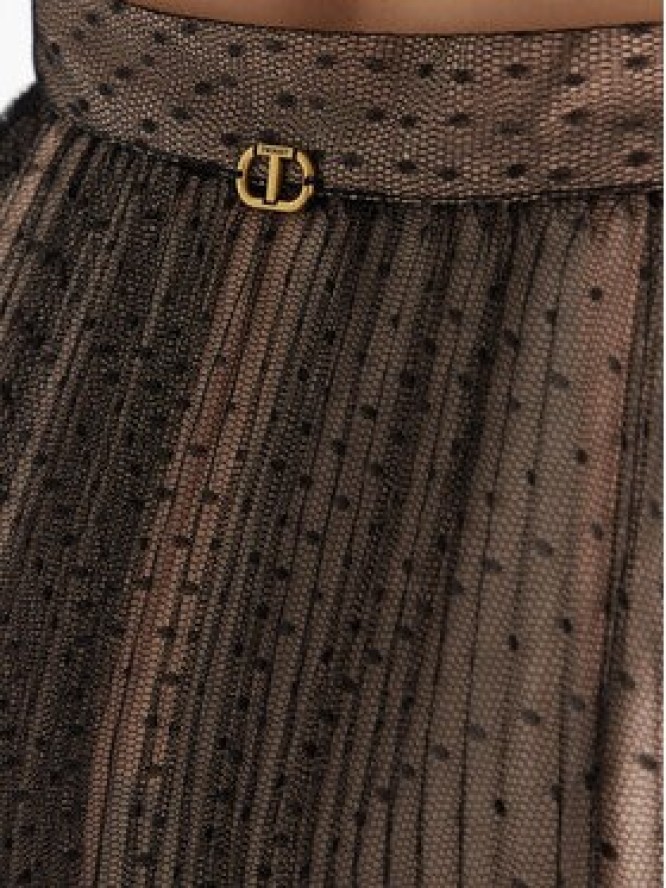 TWINSET Spódnica midi 252TT2023 Czarny Regular Fit