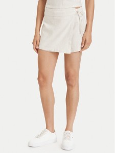 Tommy Jeans Spódnico-szorty DW0DW22267 Beżowy jasny Regular Fit