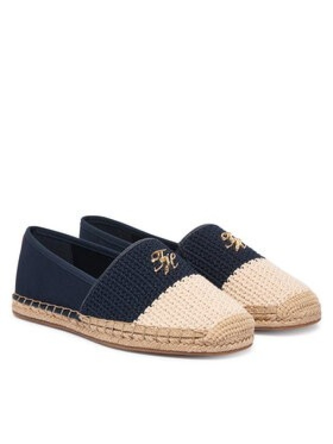 Tommy Hilfiger Espadryle Script Crochet Espadrille FW0FW09502 Granatowy